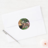 Sticker Rond Cadeaux d'art Chow Chow (Enveloppe)