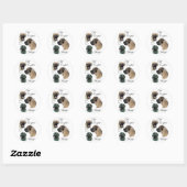 Sticker Rond Cadeaux d'art Mastiff anglais (Feuille)