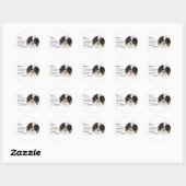 Sticker Rond Cadeaux d'art Papillon (Feuille)