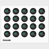 Sticker Rond Cadeaux de Badminton (Feuille)