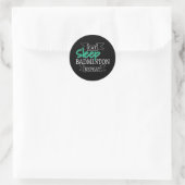Sticker Rond Cadeaux de Badminton (Sac)