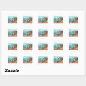 Sticker Rond Cadeaux de camion (Feuille)