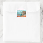 Sticker Rond Cadeaux de camion (Sac)