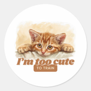 Sticker Rond Cadeaux de chats pour Amoureux des animaux