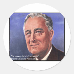 Sticker Rond Cadeaux de citations de sagesse "Soyez bref" de FD