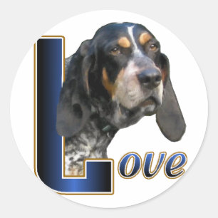 Sticker Rond Cadeaux de conhound Bluetick