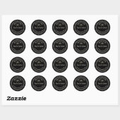 Sticker Rond Cadeaux de cuisson des Fêtes (Feuille)
