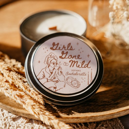 Sticker Rond Cadeaux de Fête de Fiançailles pour Demoiselles Gi