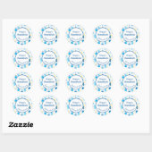 Sticker Rond Cadeaux de Hanoukka (Feuille)