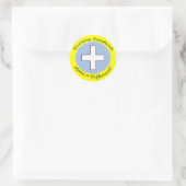 Sticker Rond Cadeaux de l'adjoint aux soins infirmiers "Faire u (Sac)