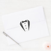 Sticker Rond Cadeaux de mariage Tuxedo et accessoires pour mari (Enveloppe)