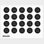 Sticker Rond Cadeaux De Musique Brise-Coeur Citation Graphique  (Feuille)