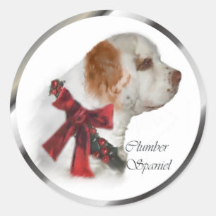 Sticker Rond Cadeaux de Noël de l'Espagne de la nuit