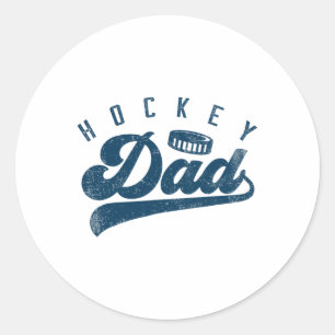 Sticker Rond Cadeaux de papa de hockey pour la fête des pères