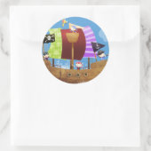Sticker Rond cadeaux de pirates oh (Sac)