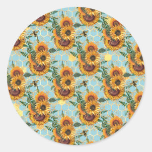 Sticker Rond Cadeaux de tournesol   Lumineuse Comme Tournesol