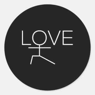Sticker Rond Cadeaux de yoga pour femmes professeurs de yoga Fi