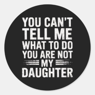 Sticker Rond Cadeaux Drôles Papa Hommes De Fille Pères