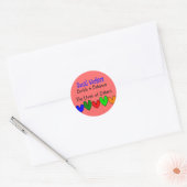 Sticker Rond Cadeaux d'un travailleur social (Enveloppe)