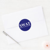 Sticker Rond Cadeaux d'unité tactique SWAT Elite (Enveloppe)