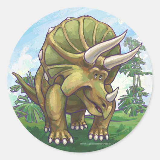 Sticker Rond Cadeaux et accessoires de tigre (Devant)