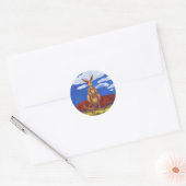 Sticker Rond Cadeaux et accessoires Kangaroo (Enveloppe)