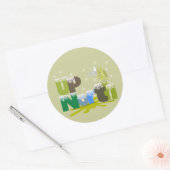 Sticker Rond Cadeaux et vêtements UpNorth (Enveloppe)