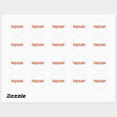 Sticker Rond Cadeaux Fang-Tastic (Feuille)