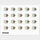 Sticker Rond Cadeaux Miniature Pinscher (Feuille)