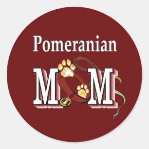 Sticker Rond Cadeaux MOM de Poméranie