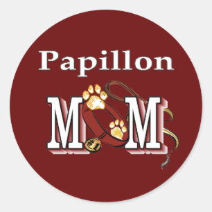 Sticker Rond Cadeaux Papillon MOM