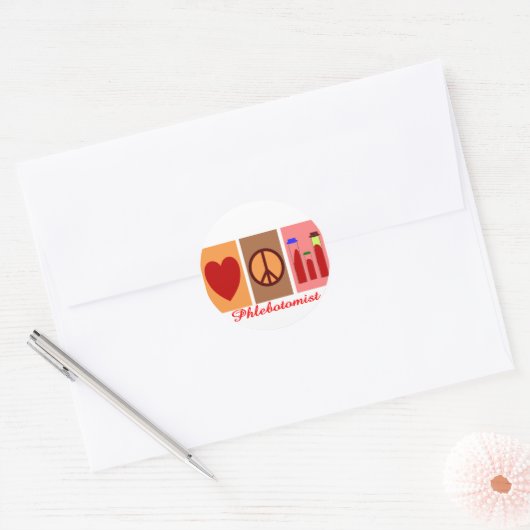 Sticker Rond Cadeaux Phlebotomistes (Enveloppe)