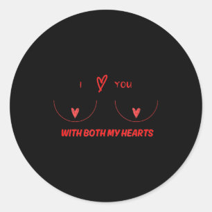 Sticker Rond Cadeaux pour lui Funny Valentines pour petit ami v