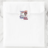 Sticker Rond Cadeaux RAT TERRIER (Sac)