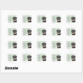 Sticker Rond Cadeaux Schnauzer miniatures (Feuille)