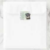 Sticker Rond Cadeaux Schnauzer miniatures (Sac)