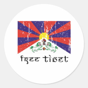 Sticker Rond Cadeaux Tibet gratuits