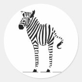 Sticker Rond Cadeaux Zebra Lovers (Devant)
