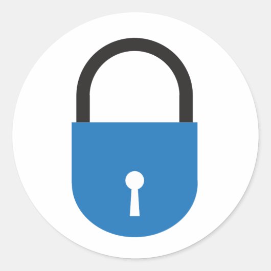 Sticker Rond 🔒 - cadenas (Devant)