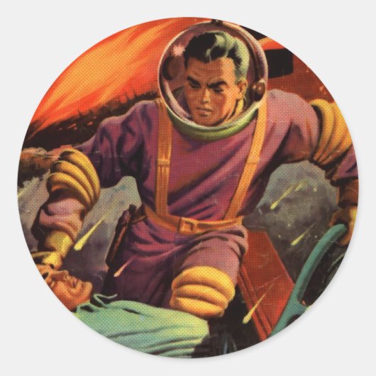 Sticker Rond Cadet spatial (Devant)