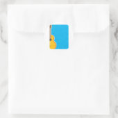 Sticker Rond Cadre de guitare (Sac)