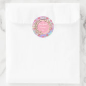 Sticker Rond Cadre floral élégant : pour chaque occasion (Sac)