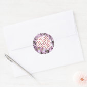 Sticker Rond Cadres photo Pink Poppies (Enveloppe)