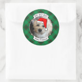 Sticker Rond Cadres photo pour animaux domestiques de Noël pers (Sac)