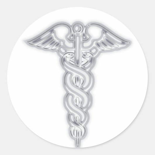 Sticker Rond Caduceus (Devant)