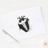 Sticker Rond caduceus anatomic (Enveloppe)
