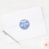 Sticker Rond Caduceus OBGYN idées cadeaux (Enveloppe)