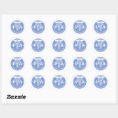Sticker Rond Caduceus PA2 idées cadeaux (Feuille)
