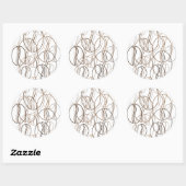 Sticker Rond café (Feuille)