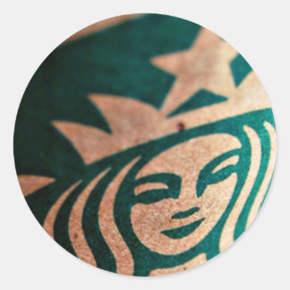 Sticker Rond Café